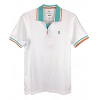 CAMISA NIKE POLO GOLA VERDE - BRANCA